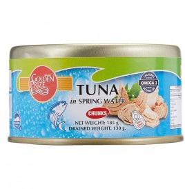 Golden Prize Tuna Chunks In Spring Water   Box  185 grams